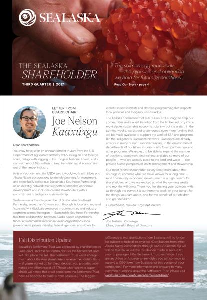 2021 Q3 Shareholder Newsletter